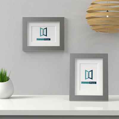 Classic Range Chrome Picture Photo Poster Frame with White Mount