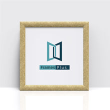 Stardust Range Gold Photo Picture Poster Frames, Large Square Small sizes, Hang or stand in Landscape or Portrait - Framesplus.co.uk