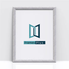 Stardust Range Silver Photo Picture Poster Frames, Large Square Small sizes, Hang or stand in Landscape or Portrait - Framesplus.co.uk
