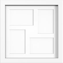 MODERN MULTI PICTURE PHOTO FRAME FOR 4 IMAGES OF 6"X4" WITH QUALITY WHITE MOUNT - Framesplus.co.uk