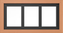 MODERN MULTI PICTURE PHOTO FRAME FOR 3 IMAGES OF 7"X5" WITH QUALITY BLACK MOUNT - Framesplus.co.uk