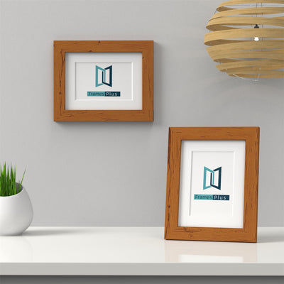 Classic Range Dark Teak Picture Photo Poster Frame with White Mount