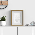 Devon Range Oak Picture Photo Poster Frame with White Mount