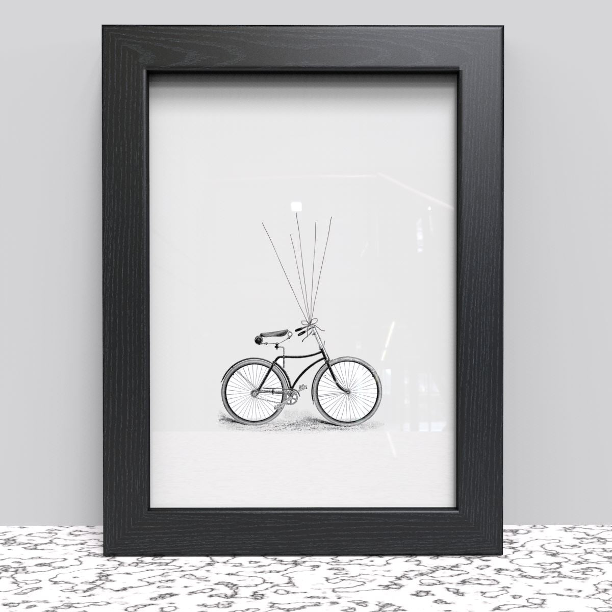 Black White Oak Photo Frame for A4 21 x 29.7 cm (8.27x11.69 Inches) Picture Photo Poster Certificate, Stand or Hang on wall - Framesplus.co.uk