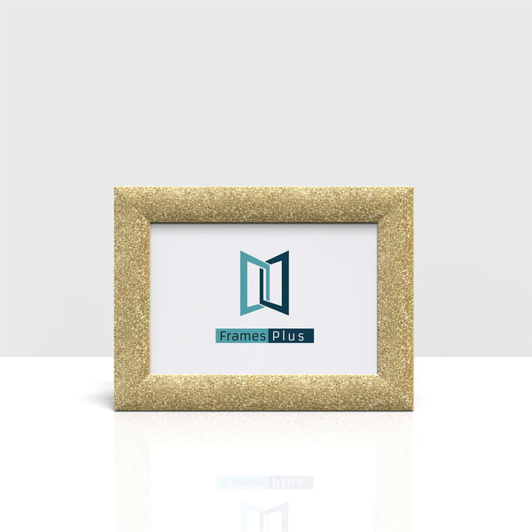 Stardust Range Gold Photo Picture Poster Frames, Large Square Small sizes, Hang or stand in Landscape or Portrait - Framesplus.co.uk