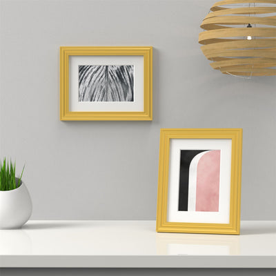 Devon Range Gold Picture Photo Poster Frame with White Mount