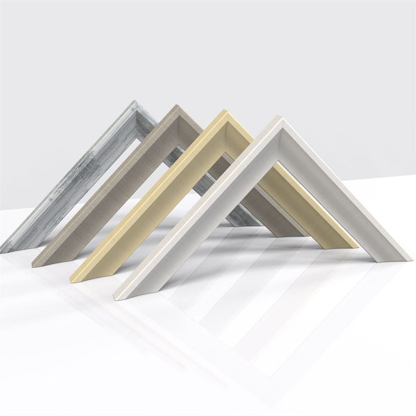 Millin Range Cream Photo Picture Poster Frames, Large Square Small sizes, Hang or stand in Landscape or Portrait - Framesplus.co.uk