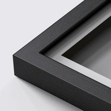 Box Range Black 25mm Deep Picture Display Frame with 1" Ivory Mount, Memory Box Medals Memorabilia - Framesplus.co.uk