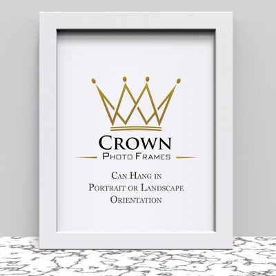 Black White Oak Photo Frame for 14x11 Inches (35.6 x 27.9 cm) Picture Photo Poster Certificate, Hang on wall