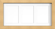 MODERN MULTI PICTURE PHOTO FRAME FOR 3 IMAGES OF 7"X5" WITH QUALITY WHITE MOUNT - Framesplus.co.uk
