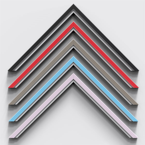 Antrim Range Warm Grey Photo Picture Poster Frames, Large Square Small sizes, Hang or stand in Landscape or Portrait - Framesplus.co.uk