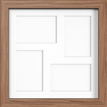 MODERN MULTI PICTURE PHOTO FRAME FOR 4 IMAGES OF 6"X4" WITH QUALITY WHITE MOUNT - Framesplus.co.uk