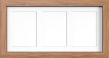 MODERN MULTI PICTURE PHOTO FRAME FOR 3 IMAGES OF 7"X5" WITH QUALITY WHITE MOUNT - Framesplus.co.uk