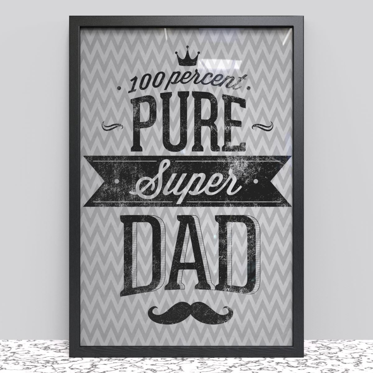 Crown Black White Oak Photo Frame for 91.5 x 61 cm (36x24 Inches) Picture Photo Poster, Hang on wall in both Landscape and Portrait - Framesplus.co.uk