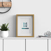 Sleek Range Oak Picture Photo Poster Frame with White Mount - Framesplus.co.uk