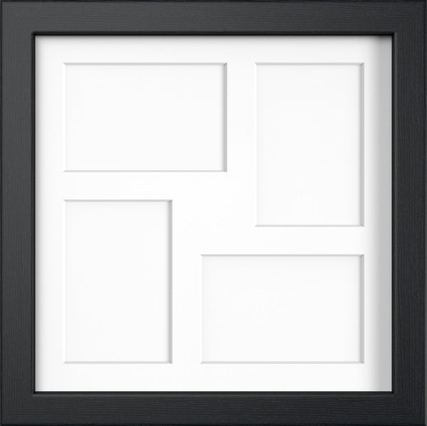 MODERN MULTI PICTURE PHOTO FRAME FOR 4 IMAGES OF 6