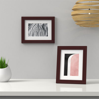Devon Range Mahogany Picture Photo Poster Frame with White Mount